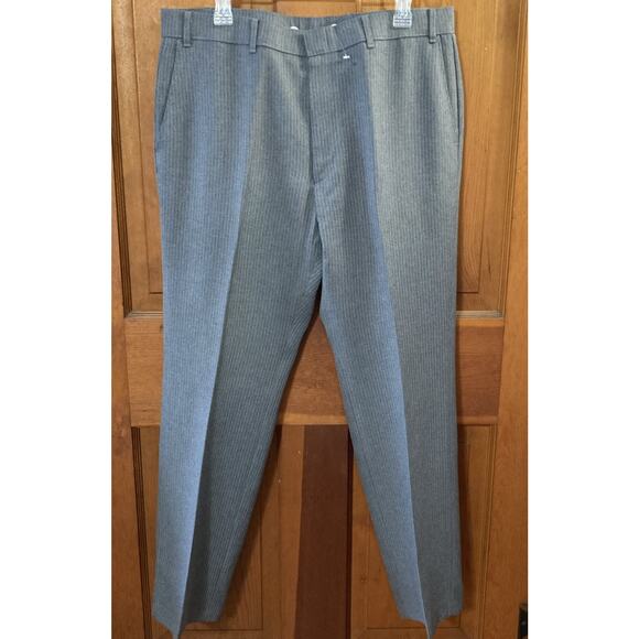 Levi's Action Mens Vtg Suit Sz 44L 36X30 Gray Pinstripe 70s Retro Single Vented - Picture 5 of 16